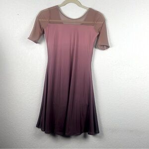 Balera Dancewear Women’s Ombré Print Dress Attached Biketard Size SA (US 4-6)